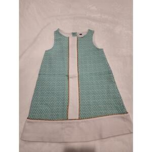 Janie & Jack Geometric Green Sundress Sz 4